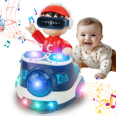 YCFUN DJ Toy Musical Instrument with Dancing, with Music & Recording, Early Learning Educational Toddler Toys for 1 - 3 Year Boys, Red