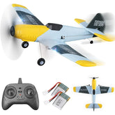 YCFUN Drones for Kids, 3 Channel RC Plane with 6-Asix Gyro RC Helicopter Airplane for Beginners Age 8+w/ LED Lights