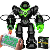 Giant Robot Toys, YCFUN 16'' Big Robot Programmable Mega Smart Robot Toy for Kids Boys Girls Age 3+, Black