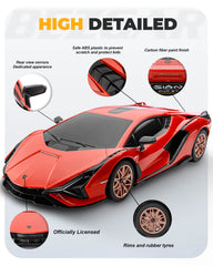 Remote Control Cars - 1:24 Scale Officially Licensed RC Series Lambo Sián FKP 37