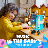 YCFUN Keyboard Toy Musical Instrument with Dancing, with Music & Recording, Early Learning Educational