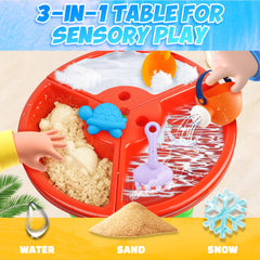 Water Table, YCFUN Outdoor Toys Sand Water Tables for Toddlers Boys Girls 1-3, Plastic