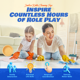 YCFUN Kids Cleaning Set, Pretend Play Cleaning Toy with Broom, Mop, Duster & Tools for Toddlers, Boys & Girls, Housekeeping Role Play Toys for Kids Ages 3-8