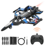 YCFUN Remote Control Airplane for Kids Adults with 2 Batteries