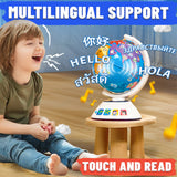 YCFUN Interactive Globe for Kids, Learning & Education STEM Toys with Dynamic Lighting & Sounds