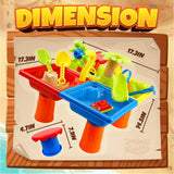 YCFUN Sand and Water Play Table Toys Outside Beach Toys for Toddler Boys Girls Age 1-3 3-7
