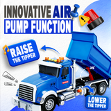 Dump Truck Toy for Kids, Construction Truck Toy with Lights, Sounds & Tilting Bed, Birthday Gift for Boys Kids Ages 3 4 5 6 7 8