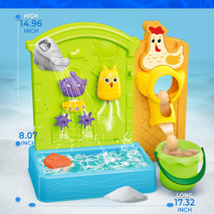 YCFUN Sand and Water Play Table Toys, Outside Beach Toys for Toddler Boys Girls Age 3+