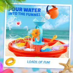 Water Table, YCFUN Outdoor Toys Sand Water Tables for Toddlers Boys Girls 1-3, Plastic