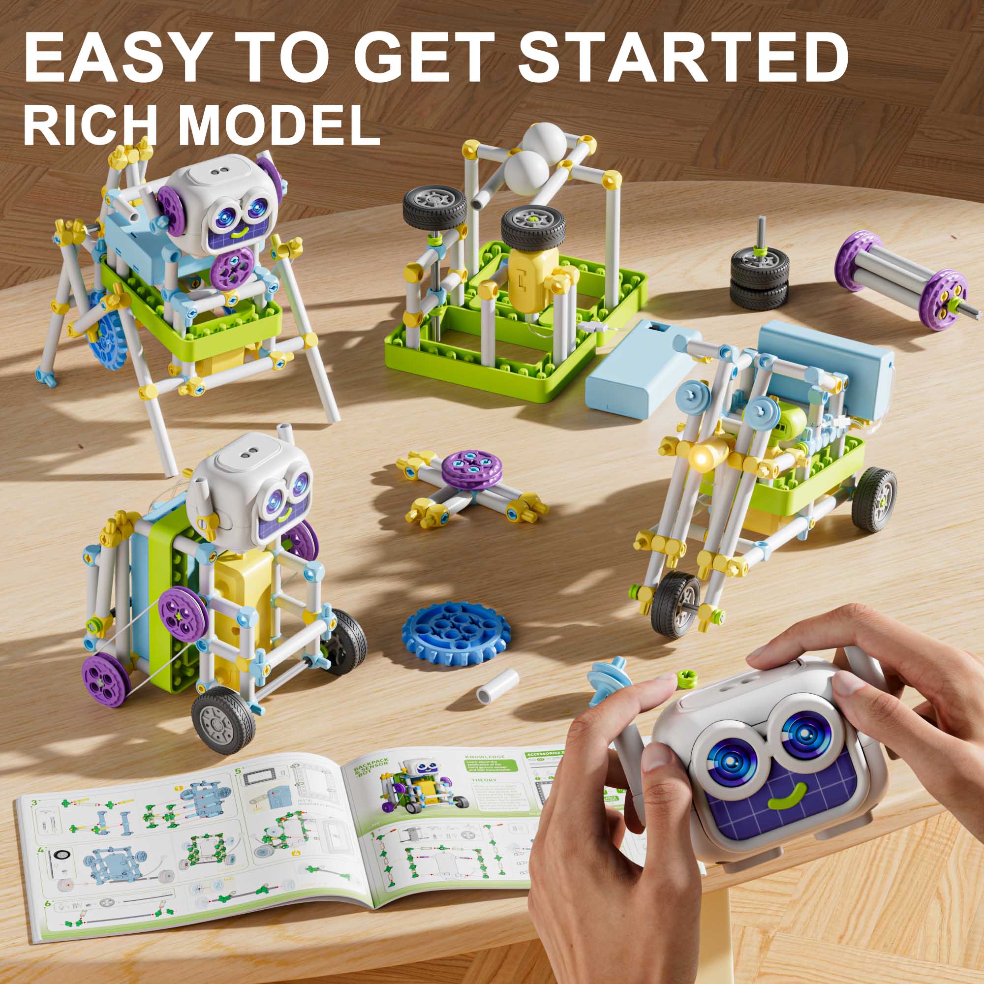 YCFUN 434Pcs Stem Toys for Kids Boys Girls Age 8-12, Toys Building Sets Science Kits for Gifts