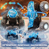 YCFUN RC Monster Truck for Boys, Shark RC Car with 360° Spins, Lights & Music, All Terrain Off Road Toy Gift for Boys & Girls Ages 3+
