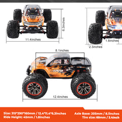 YCFUN 4WD High Speed Remote Control Cars, 1:12 Waterproof RC Monster Trucks