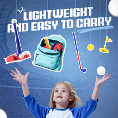 YCFUN Toddler T Ball & Golf Set, 2-in-1 Outdoor Tee Ball and Golf Toys for Kids Ages 3-8, Sports Play Set Birthday Gifts for Boys & Girls