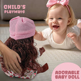 12 inch Black Interactive Talking Doll with Hair, Mirror, Comb Accessories