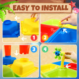 YCFUN Sand and Water Play Table Toys Outside Beach Toys for Toddler Boys Girls Age 1-3 3-7