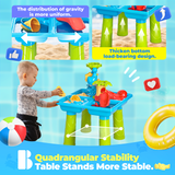 YCFUN Sand Water Table Outdoor Toddler, Activity Table Sand Sensory Summer Toys