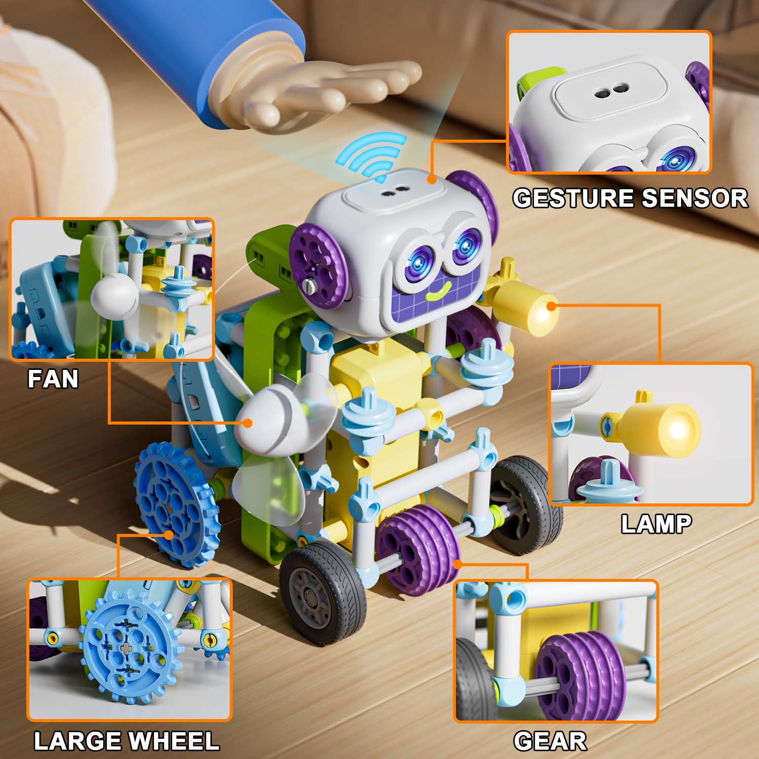 YCFUN 434Pcs Stem Toys for Kids Boys Girls Age 8-12, Toys Building Sets Science Kits for Gifts