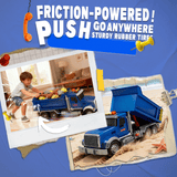 Dump Truck Toy for Kids, Construction Truck Toy with Lights, Sounds & Tilting Bed, Birthday Gift for Boys Kids Ages 3 4 5 6 7 8