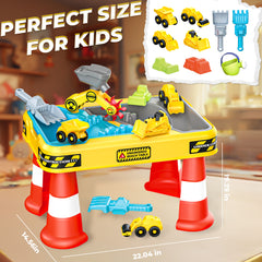 YCFUN Sand & Water Table for Kids Toddler - 3-Tier Toddler Outdoor Sensory Activity Table with Accessories