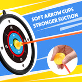 YCFUN Bow and Arrow for Kids 4-6 - Kids Archery Set with LED Lights, Includes 8 Suction Cup Arrows, Target & Quiver, Indoor & Outdoor Toys for 3 4 5 6 7 8 9 10 11 12 Year Old Boys