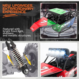 YCFUN RC Cars, 1:14 Scale Off-Road RC Monster Truck with Lights, Metal Shell & 2 Batteries, 2.4Ghz Remote Control Car Crawler for Kids Adults