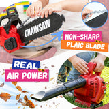 YCFUN 2-in-1 Kids Leaf Blower & Toy Chainsaw Set