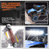YCFUN Remote Control Cars for Kids, 1:20 Scale RC Monster Trucks with Lights, All Terrain Off Road Electric RC Cars for Boys