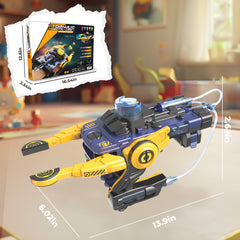 STEM Robotic Mechanical Hand Building Kit, DIY Construction Toy with Lifetime Parts, Science Gift for Boys & Girls (Yellow)