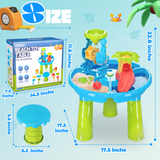 YCFUN Sand Water Play Table for Toddlers, Outdoor Beach Toys for Boys Girls Age 1-3 3-5o