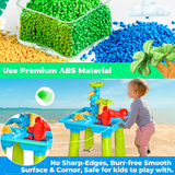 YCFUN Sand Water Table Outdoor Toddler, Activity Table Sand Sensory Summer Toys