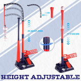 YCFUN 3-in-1 T Ball Set with Adjustable Height Baseball Stand, Hanging Tee, Serve Machine with 6 Balls