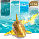 YCFUN Remote Control Shark Toys for 3 4 5 6 Year Old Boys A802 Shark Toys for Kids, Simulated RC Shark for Swimming Pool Bathroom Great Gift for Kids with Rechargeable Battery