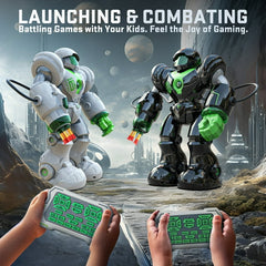 Giant Robot Toys, YCFUN 16'' Big Robot Programmable Mega Smart Robot Toy for Kids Boys Girls Age 3+, Black