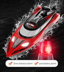 12 inch Remote Control Boat for Kids, 25 KPH Fast Speed RC Boat with 700mAh Battery, Outdoor Water Toy for Lakes & Pools