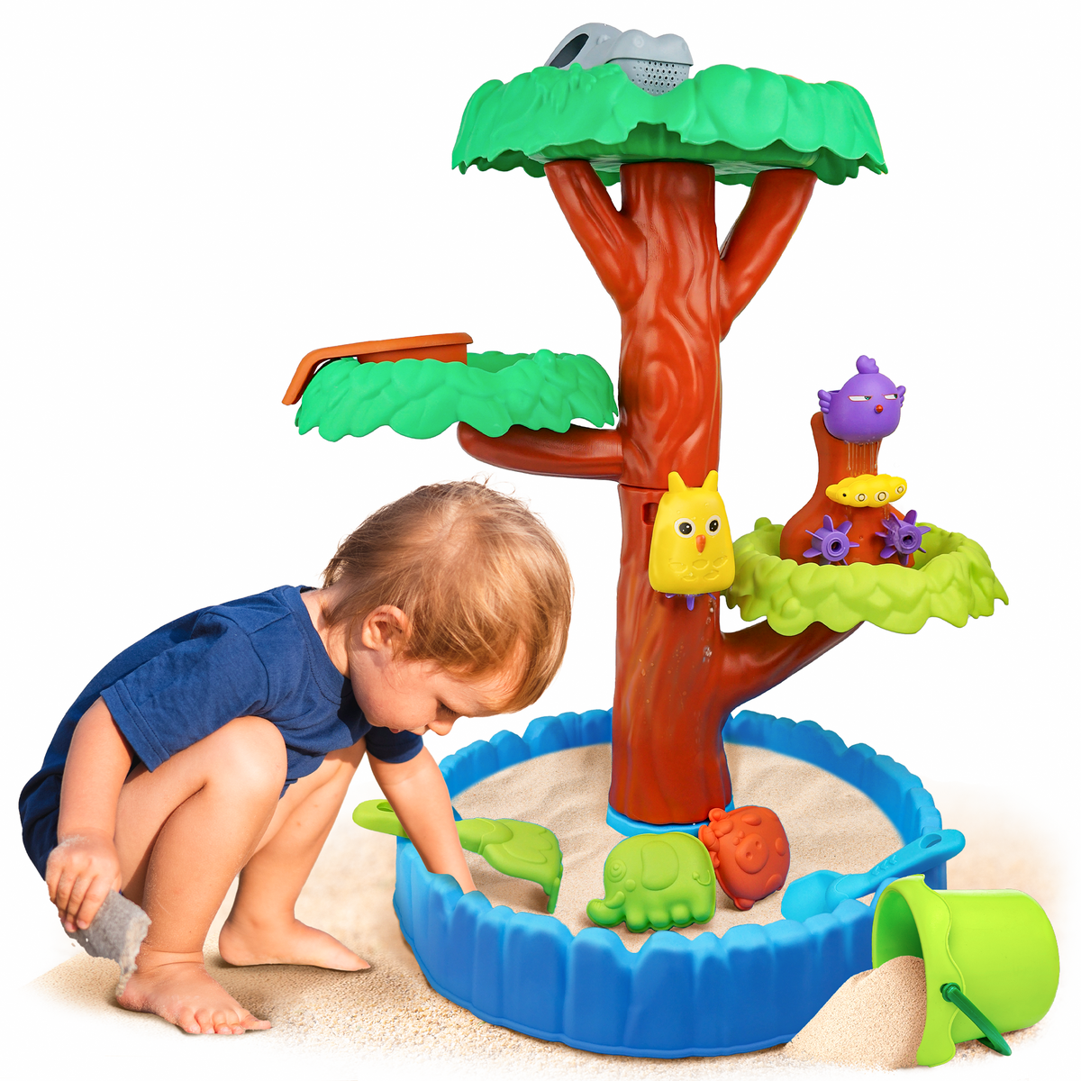 YCFUN Kids Sand Water Table, Plastic Outdoor Activity Sensory Tables for Boys Girls Toddler