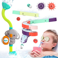 YCFUN Bath Toys for Toddlers,Bathtub Toy with Sunflower Shower and Floating Squirting Toys,Magnetic Fishing Game for Babies,Birthday for Kids