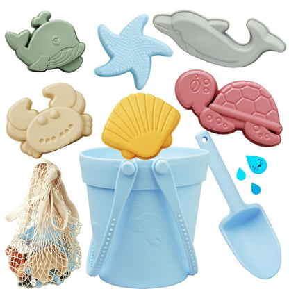 Beach Toys, YCFUN Silicone Sand Toys for Boys Girls Childs Kids with Shovel and Sand Bucket