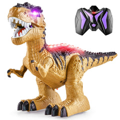 YCFUN Remote Control Dinosaur Toys for Kids 3 4 5 6 7 RC Dinosaur Tyrannosaurus Toys Gift for Boys and Girls with Rechargeable Battery Electric Walking Robot