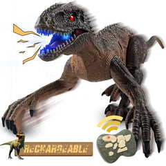 Dinosaur Toys for Boys, YCFUN Remote Control Dinosaur Walking Robot with Lights and Sounds Toy Gifts for Children 3+