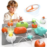 YCFUN Science STEM Kits for Kids, Electronic Circuit Block Exploration Kit Toys Gifts for Boys Girls Age 3+