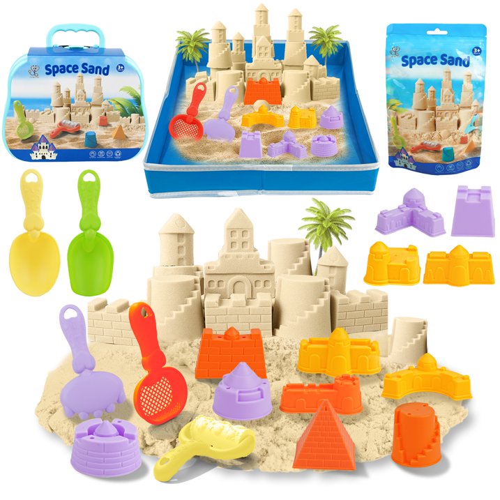 YCFUN Kids Outdoor Toys, Sand Toys Beach Toys Sandbox Toys for Toddlers kids with Magic Sand