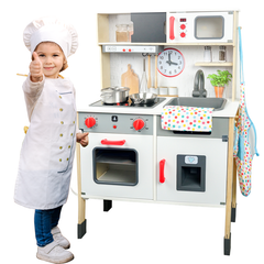 YCFUN Kids Toys, YCFUN Pretend Play Kitchen Wooden Toy Set for Kids Toddlers with Realistic Lights and Sounds