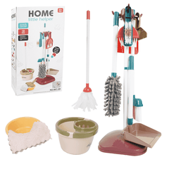 Mogutou Kids Pretend Play Cleaning Set, Toy Cleaning Set Kids Broom and Mop Set for Toddler