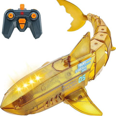 YCFUN Remote Control Shark Toys for 3 4 5 6 Year Old Boys A802 Shark Toys for Kids, Simulated RC Shark for Swimming Pool Bathroom Great Gift for Kids with Rechargeable Battery