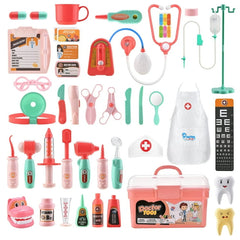 YCFUN Prentend-Play Doctor Kit for Kids, Dentist Kit Medical Kit Toy Set with Doctor Case
