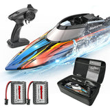 YCFUN RC Boat with Case, 20+ MPH Fast Remote Control Boat for Adults and Kids, Toy Boats for Pools and Lakes
