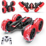 YCFUN Remote Control Cars, Double Sided 360°Rotating 4WD RC Cars with Lights 2.4GHz Electric Race Stunt Toys