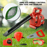 YCFUN Real Working Kids Leaf Blower Toy, Pretend Play Leaf Blower with Gardening Tool Set, Outdoor Toy for Toddler Boys & Girls