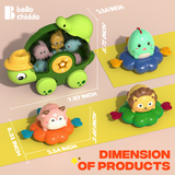 YCFUN Bath Toys for Toddlers Wall Bathtub Toy Slide for Kids 3 4 5 6 Years, Bath Toys for Kids Ages 4-8, 49 PCS DIY Slide Bath Toys with Wind-Up Duck, Shower Water Track Toys Gifts for Boys Girls