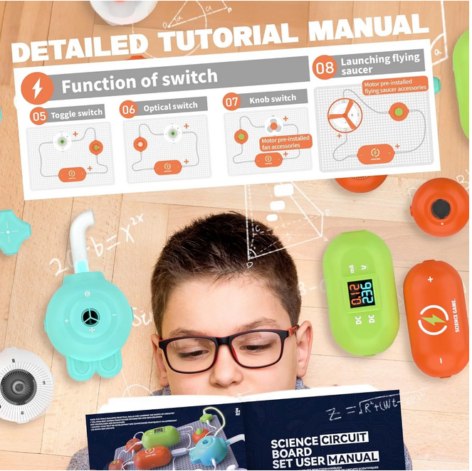 YCFUN Seducational Toys for Children 3-5, Kids Science Kits Stem Toys for Boys Girls 3-6 Years